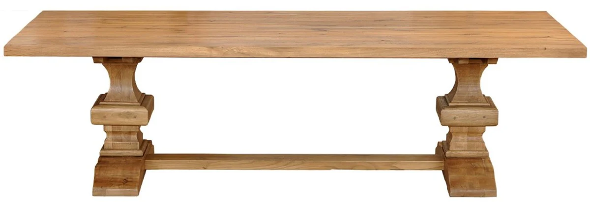 Casa Padrino mesa de comedor da estilo campestre natural - Diferentes Tama?os - Mesa de cocina r¨²stica extensible de madera maciza - Muebles de comedor de estilo campestre r¨²sticos