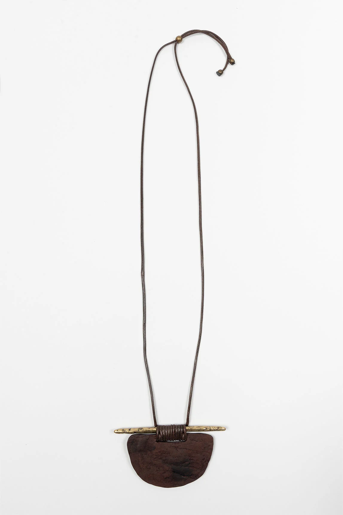 Rivera-spain Collar Eclipse latón y madera