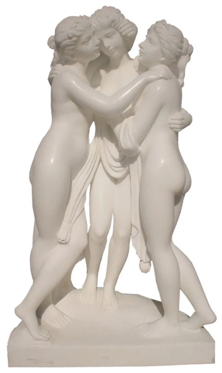 Casa Padrino escultura decorativa de jard¨ªn de m¨¢rmol Art Nouveau 3 mujeres gris A. 180 cm