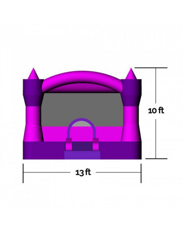 Princess Castle 13 Commercial Bouncer Moonwalk