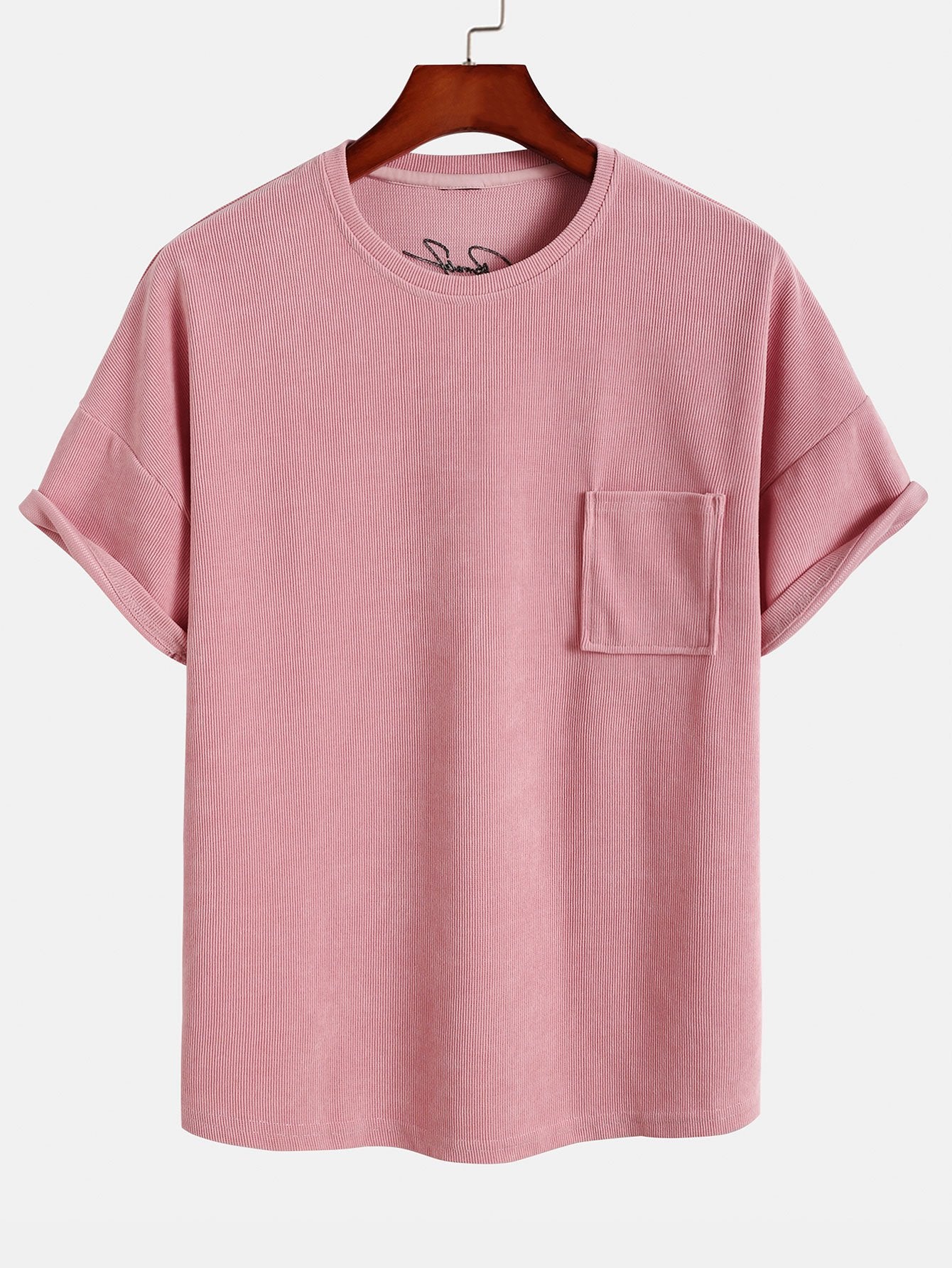 Dropped Shoulder Corduroy T-Shirt