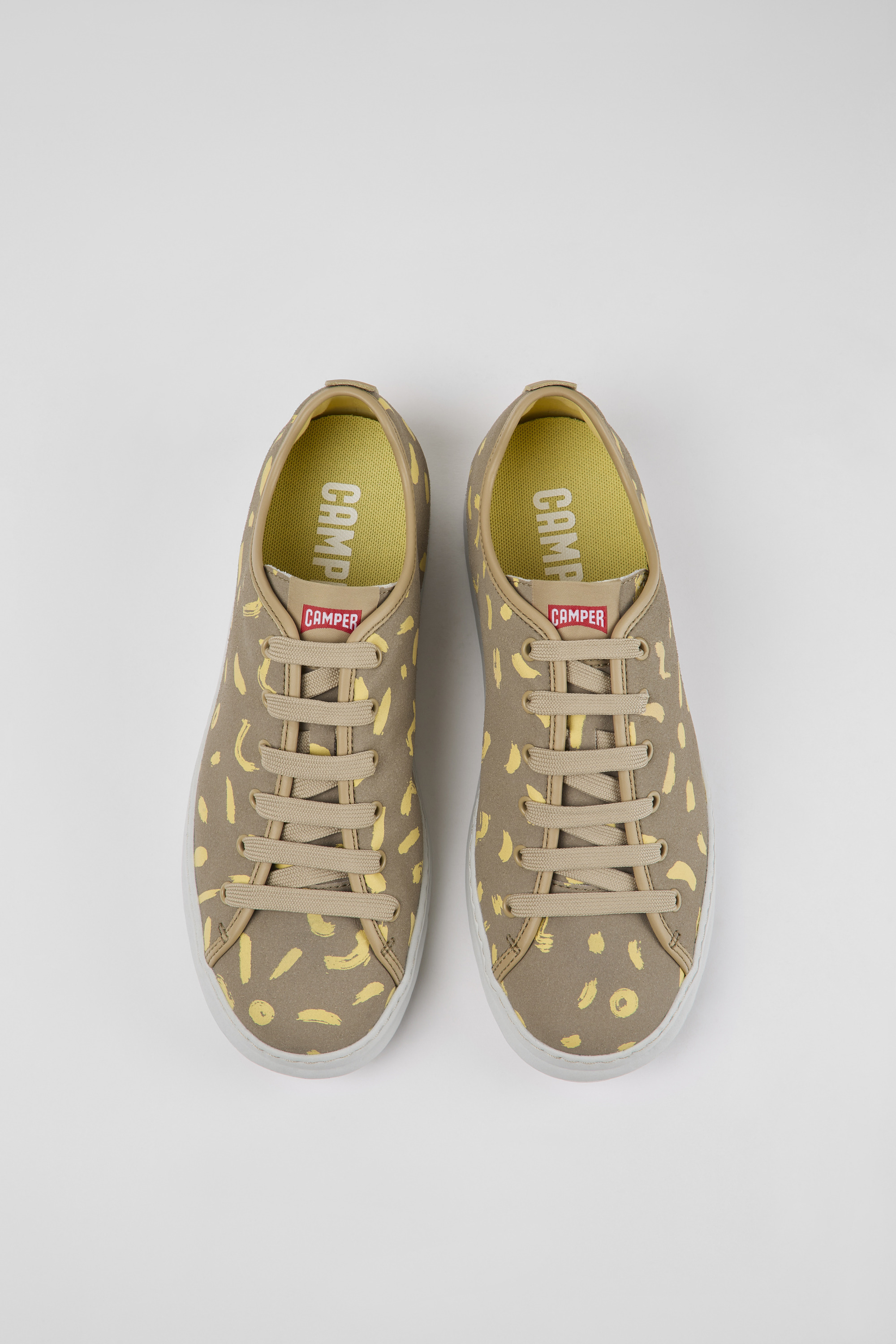 Runner - Multicolored nubuck and leather sneakers for men