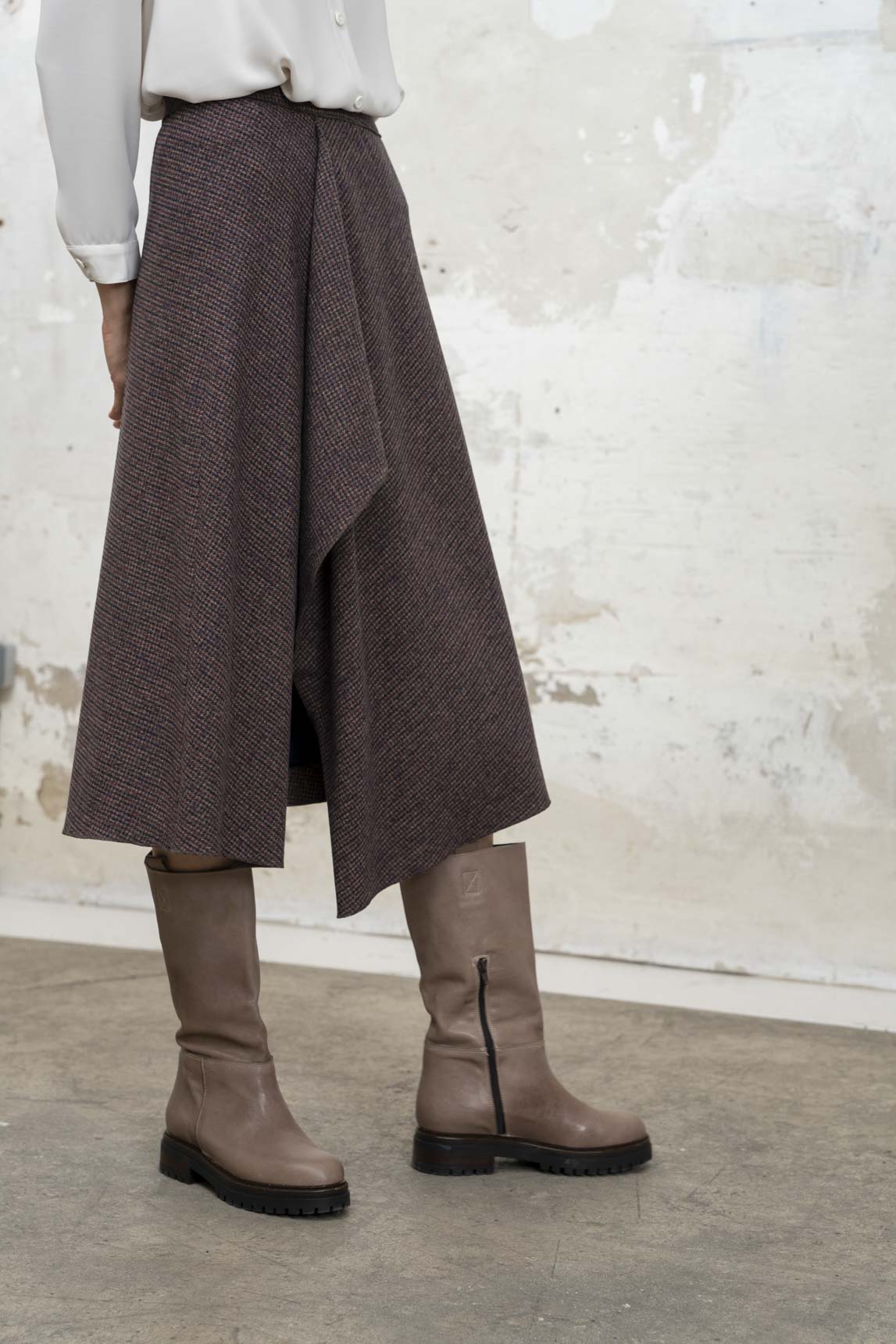 Rivera-spain Falda Gisela burdeos