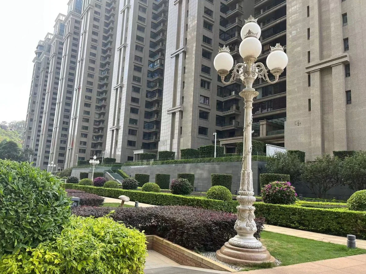 Casa Padrino linterna de calles barroco blanco antiguo / blanco ? 143 x A. 446 cm