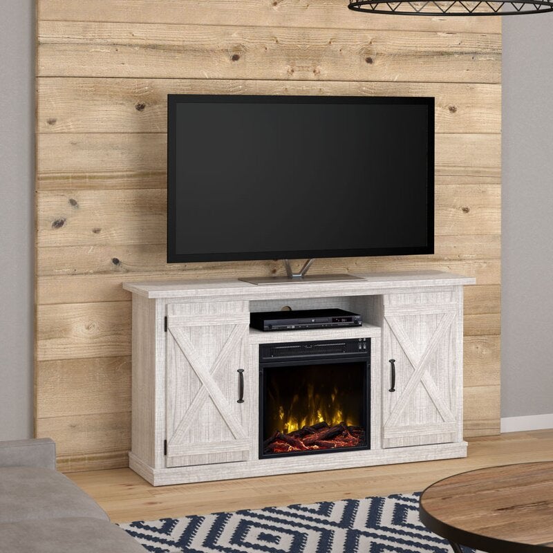 TV Stand for TVs up to 55 with Fireplace Included