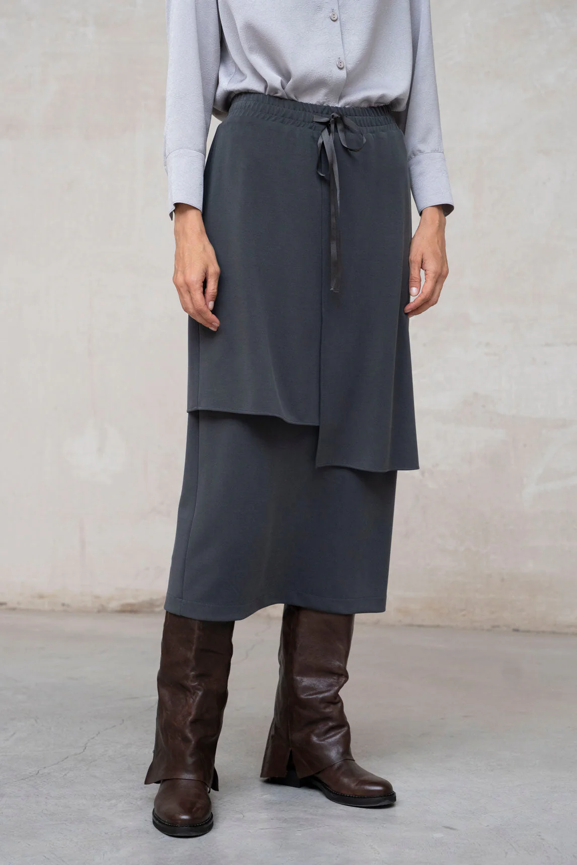 Rivera-spain Falda Chiavari gris marengo