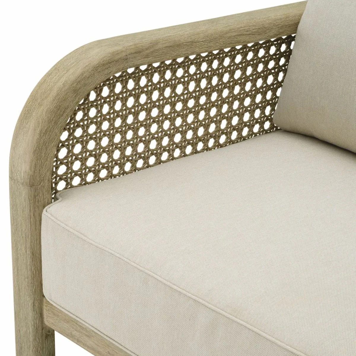 Casa Padrino sill¨®n de jard¨ªn de lujo de teca arena / beige - Muebles de jard¨ªn