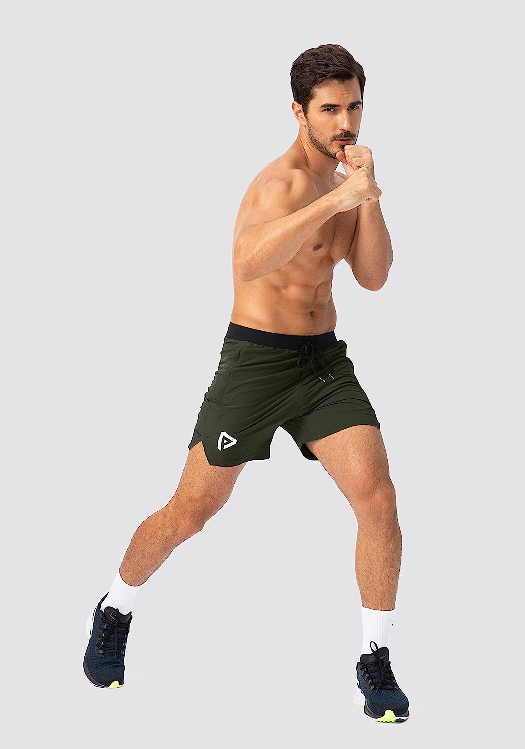 Men's Workout Running Shorts 5 Inch Lightweight Quick Dry Soccer Gym Athletic Shorts for Men with 3 Pockets