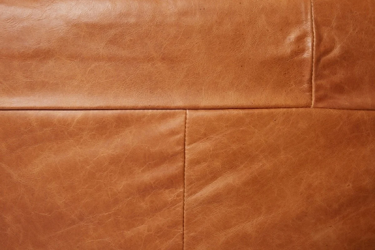 Casa Padrino luxury leather armchair brown 106 x 99 x H. 73 cm - Genuine Leather Furniture