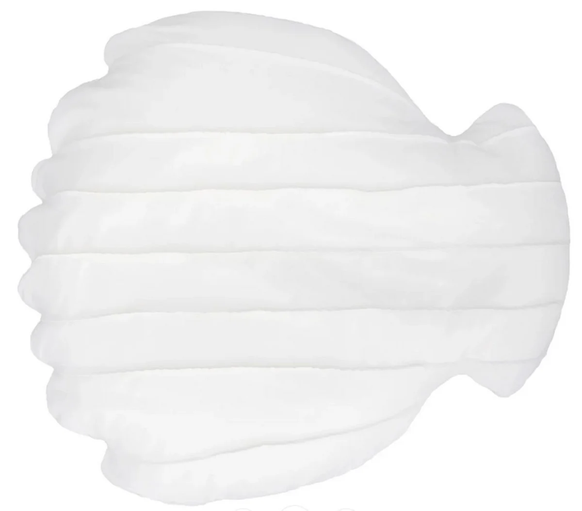 Casa Padrino puf de lujo concha de mar blanco 150 x 135 x A. 35 cm - Puf flotante - Coj¨ªn de asiento hecho a mano - Decoraci¨®n de jard¨ªn - Decoraci¨®n de terraza - Decoraci¨®n de piscina