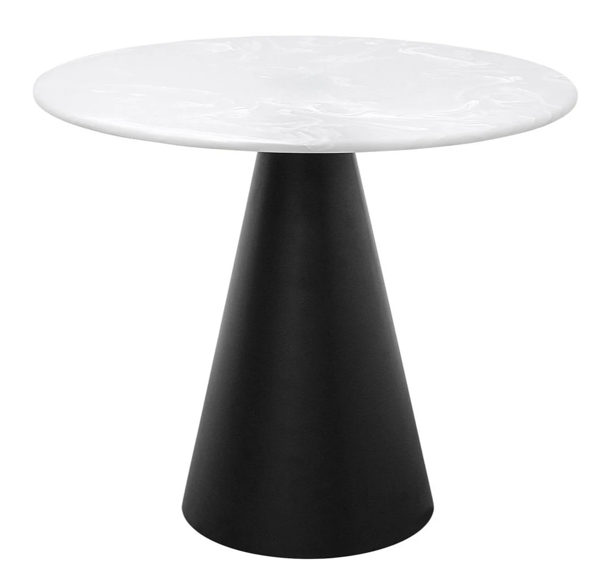 Casa Padrino mesa de sof¨¢ de dise?o negro / blanco 70 x H. 60 cm - Mesa de Sal¨®n