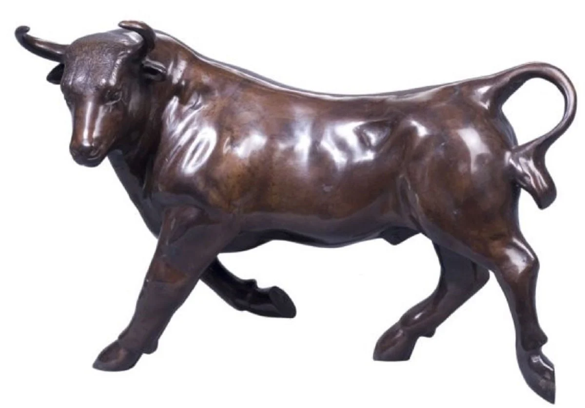 Casa Padrino Deco Bronce Figura Toro Bronce 56 x 22 x H. 40 cm - Escultura de Lujo