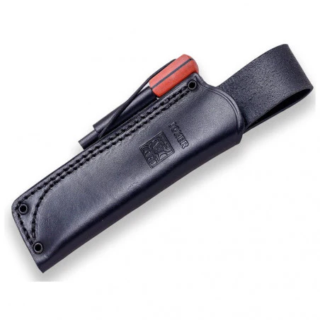 Joker BS9 Lynx Canvas Micarta Naranja con ferrocerio - Cuchillo de supervivencia y bushcraft