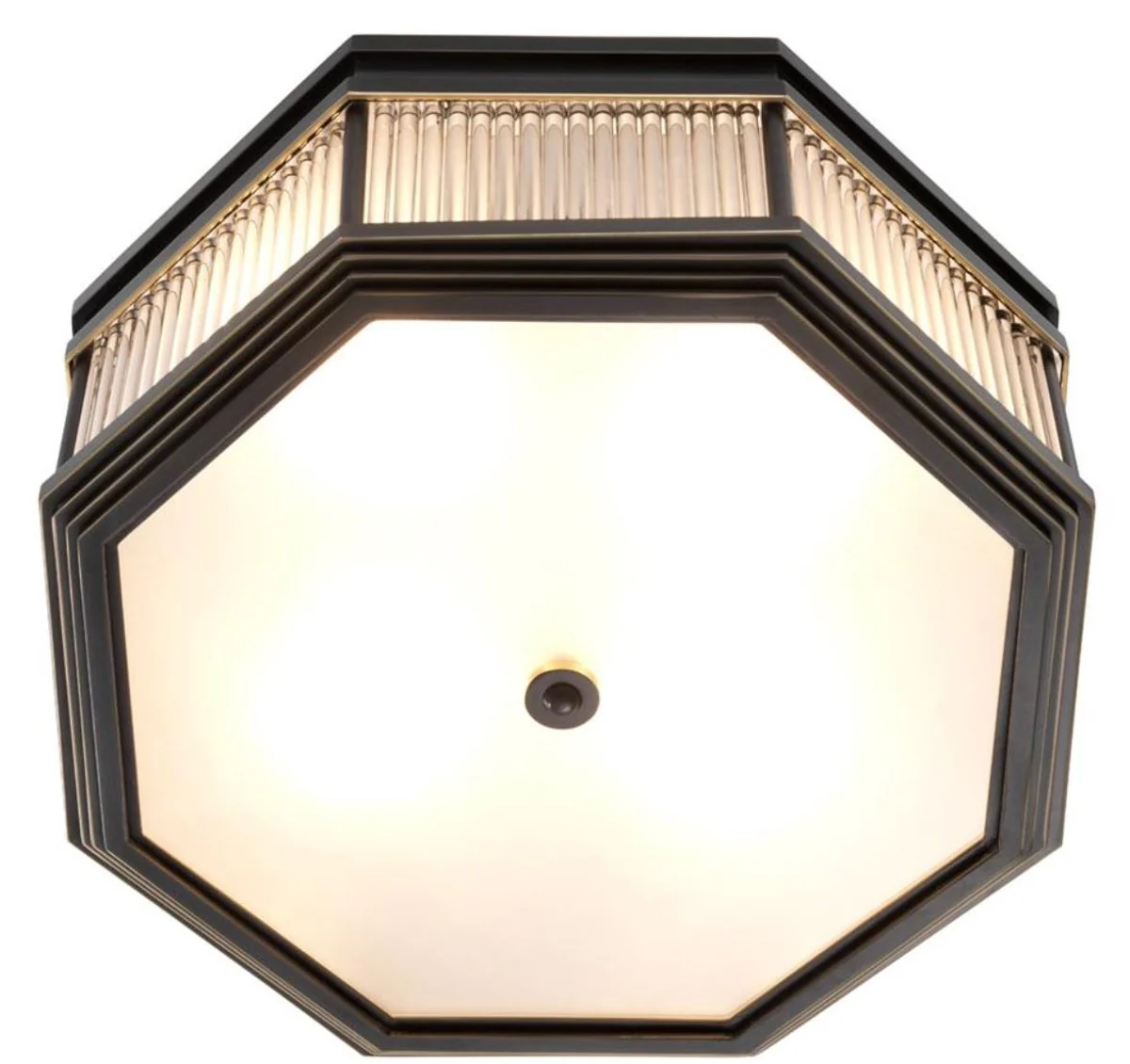 Casa Padrino lámpara de techo de lujo bronce 40,5 x 40,5 x H. 18 cm - Colección de Lujo