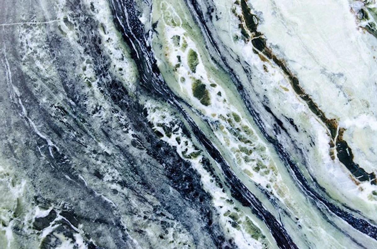 Casa Padrino Art Deco Side Table Gold metal / marble 65 x 65 cm Art Nouveau table - Furniture flower stand