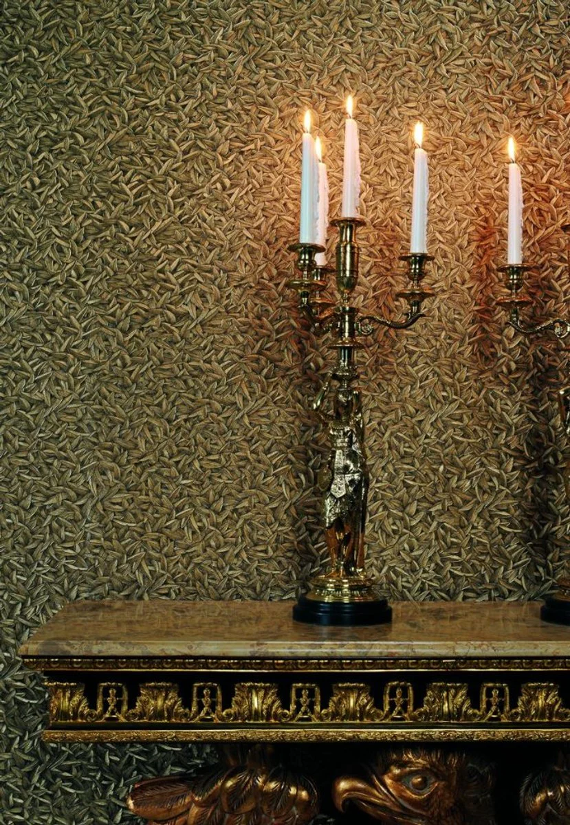 Harald Gl??ckler dise?ador barroco papel pintado no tejido hojas oro met¨¢lico / negro - Magn¨ªfico papel pintado de estilo barroco - Papel pintado barroco - Papeles pintados Harald Gl??ckler