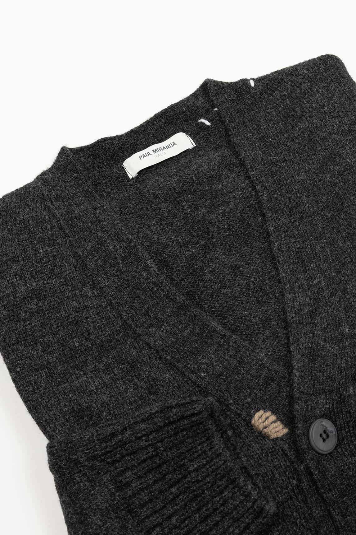 Rivera-spain Cárdigan Paul Miranda gris oscuro