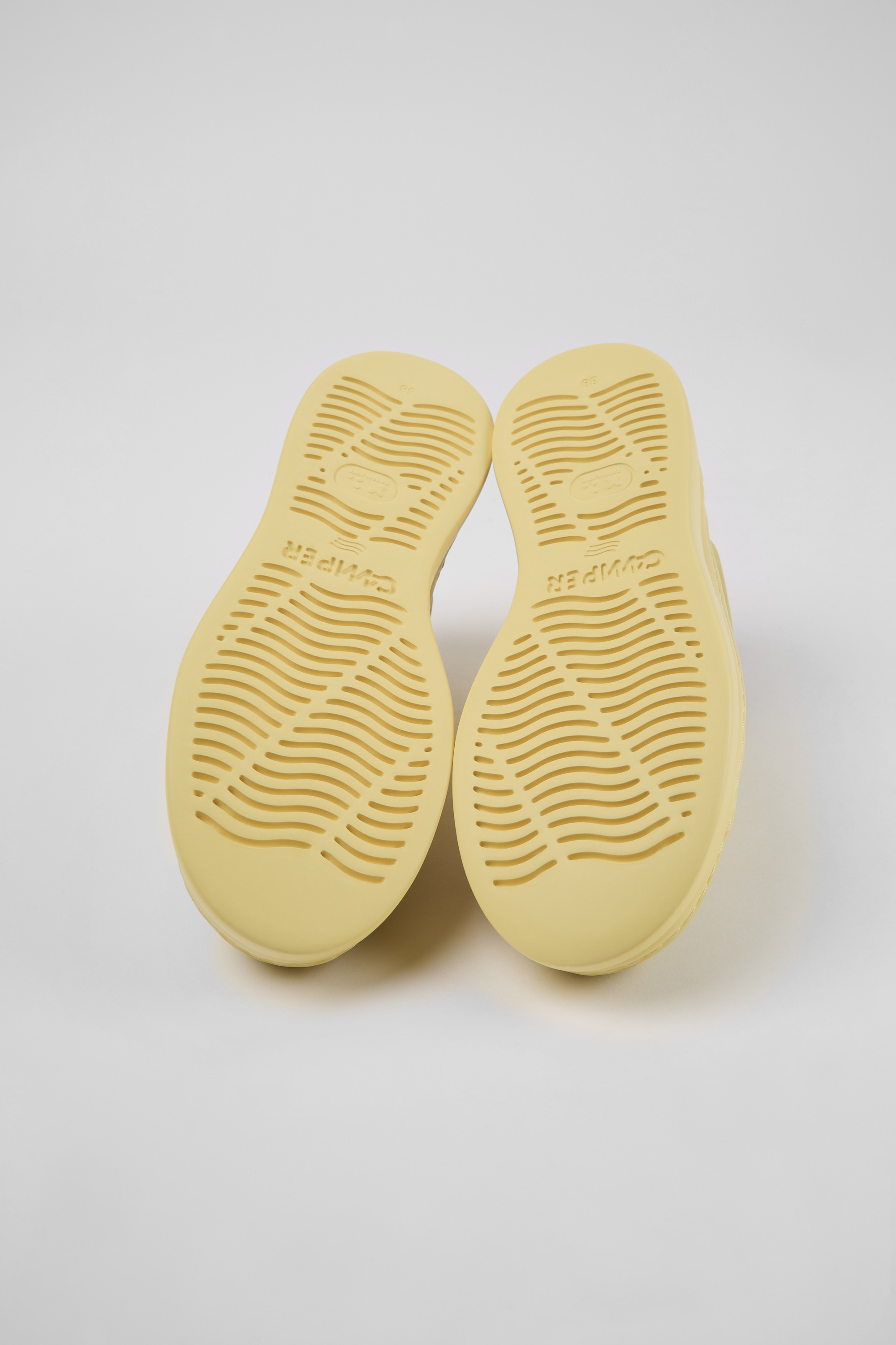 Runner Up - Yellow nubuck sneakers for women