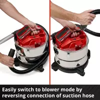 Cordless Ash Vac TE-AV 18/15 Li C-Solo