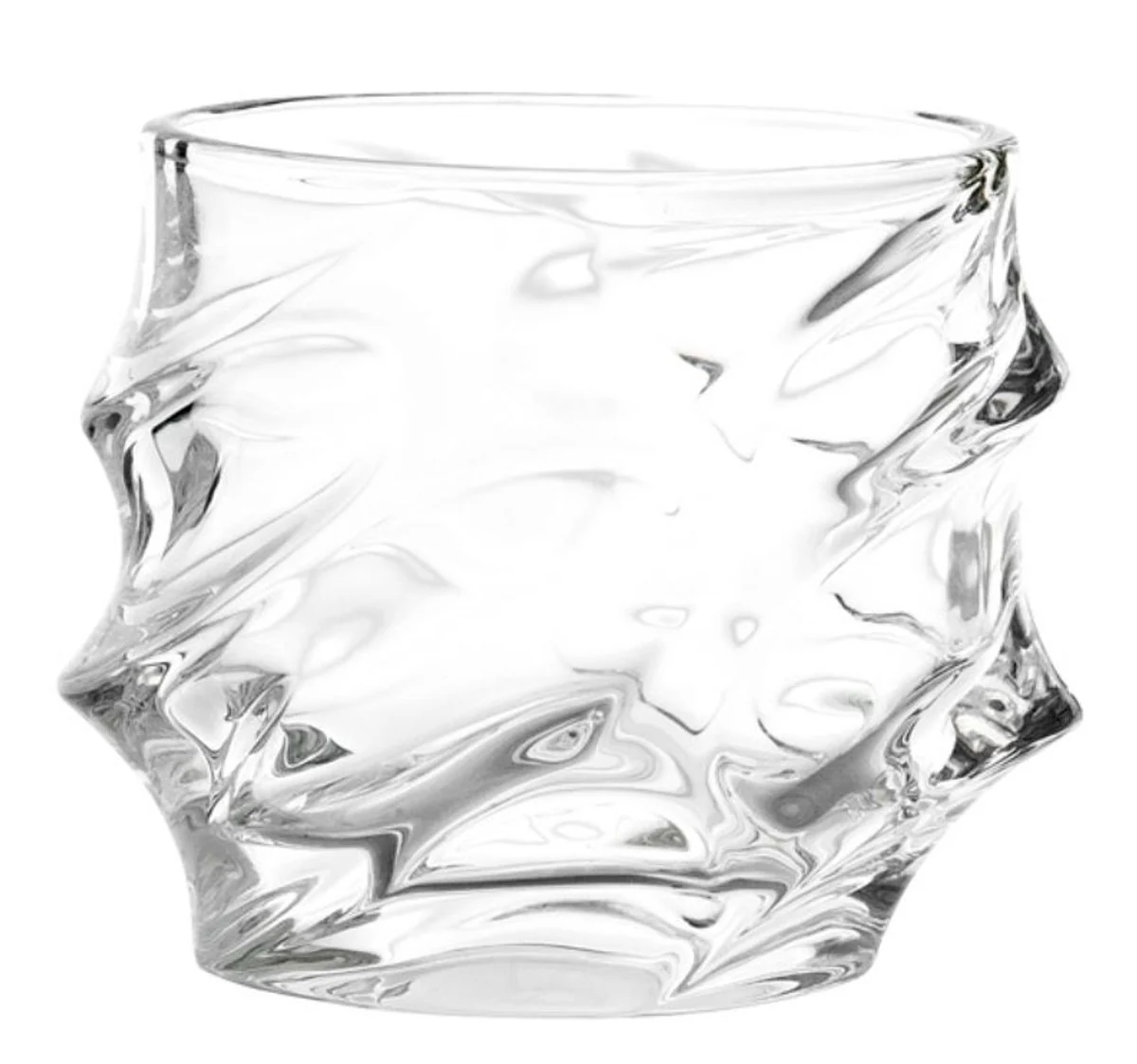 Casa Padrino crystal glass whiskey / cognac set - 4 Whiskey Glasses with Carafe - Luxury hotel & restaurant accessories