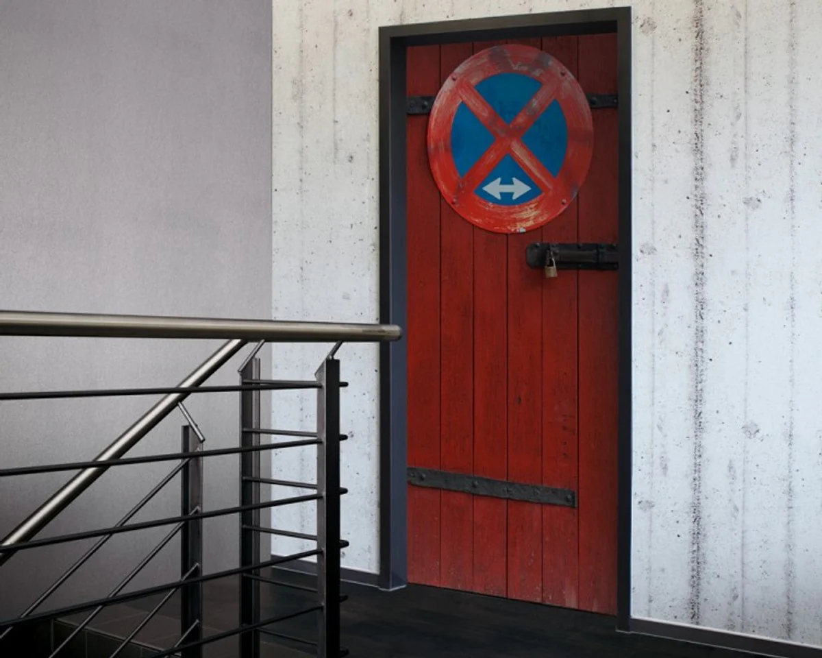 Door 2.0 XXL Wallpaper for doors 20008 No Parking - self-adhesive eye-catcher for your home - door sticker wallpaper photo wallpaper photo door 2.0 XXL Wallpaper Mural