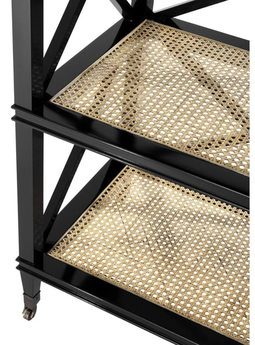 Casa Padrino consola de lujo negro / natural 124 x 47 x H. 96 cm - Edici¨®n Limitada