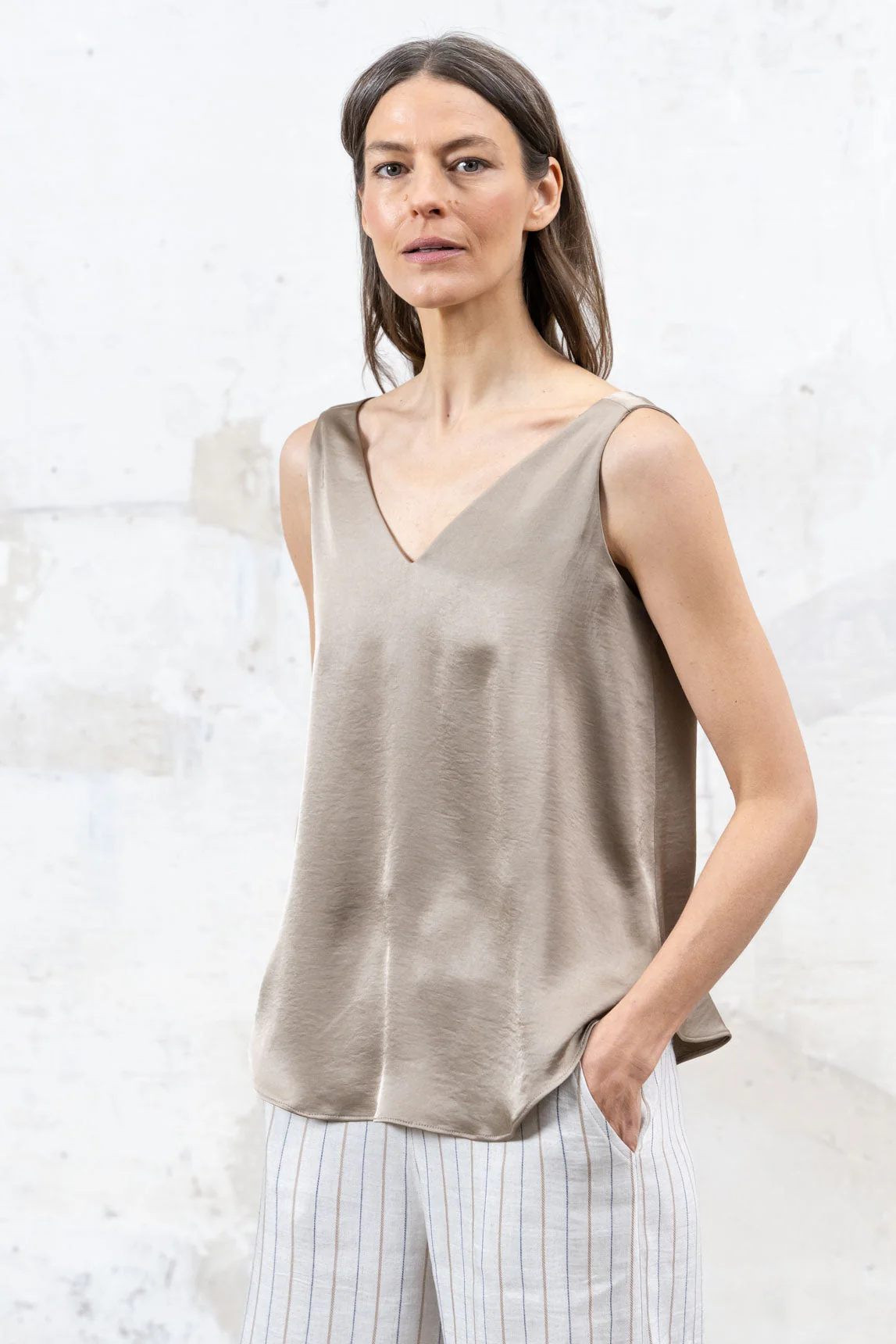 Rivera-spain Top Burdeos beige