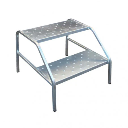 Somerjaus BANQUETA MODULO BARANDILLA madera - Escalón doble para caravana