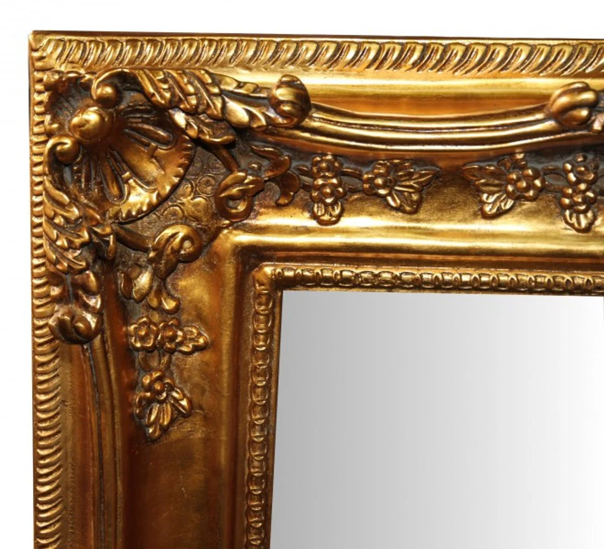 Casa Padrino Baroque Wall Mirror Gold Antique Look height 121 cm, width 90 cm - Edel & Sumptuously