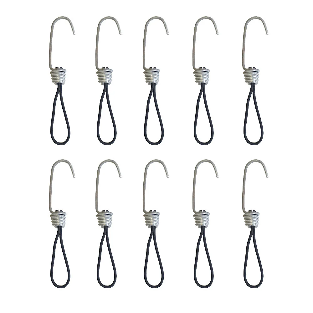 Pack 10 gomas con gancho Rockwest 12 CM - negra