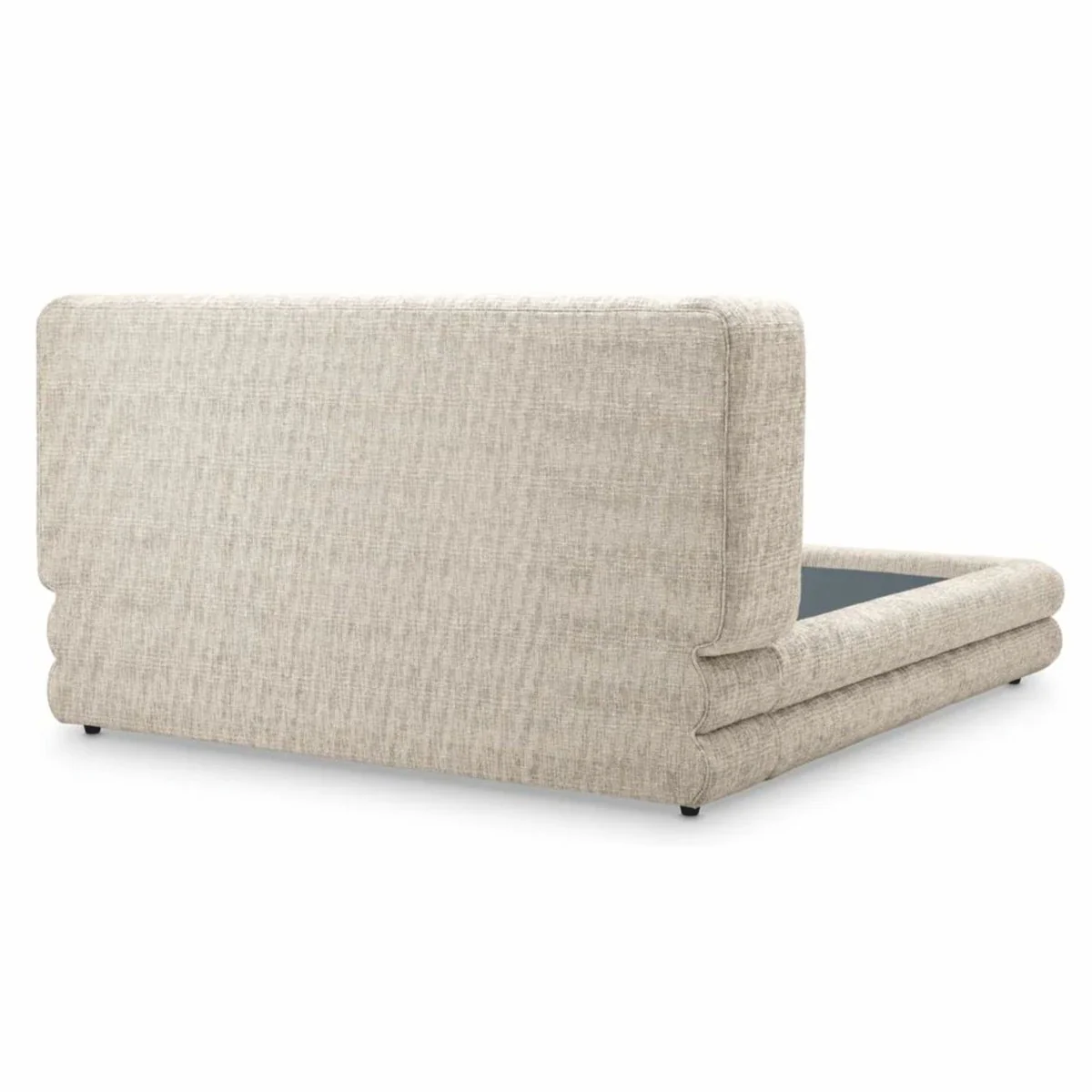 Casa Padrino cama doble de lujo beige / negro - Muebles para hoteles y dormitorios