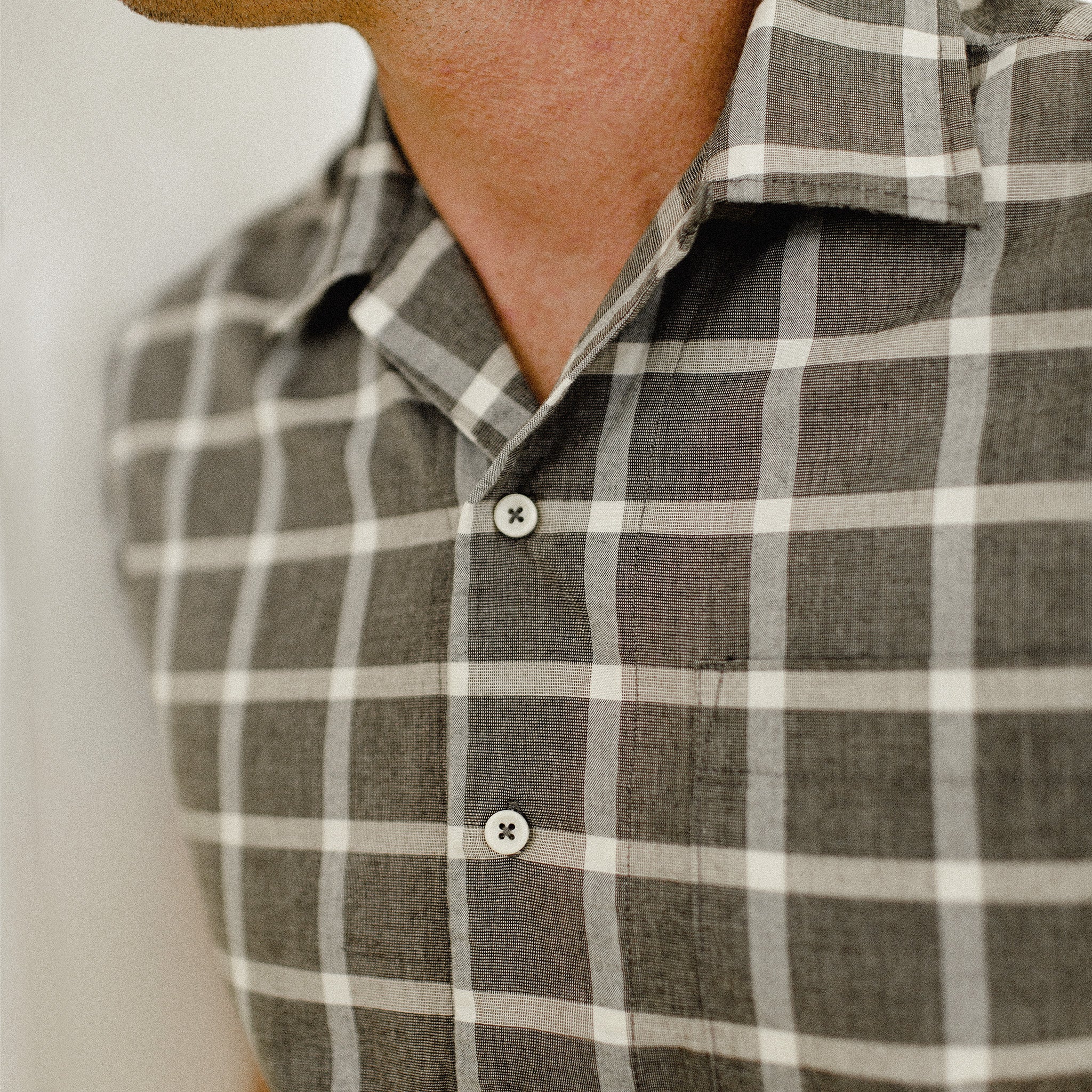 The Short Sleeve Hawthorne in Espresso Plaid