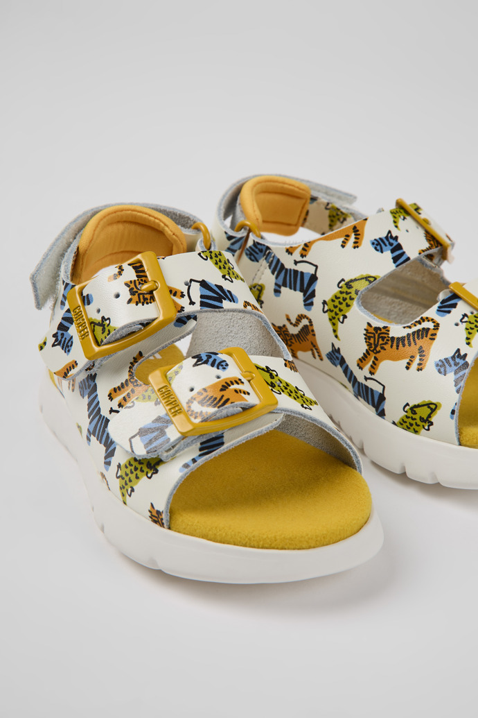 Caterpillar Multicolored leather sandals for boys