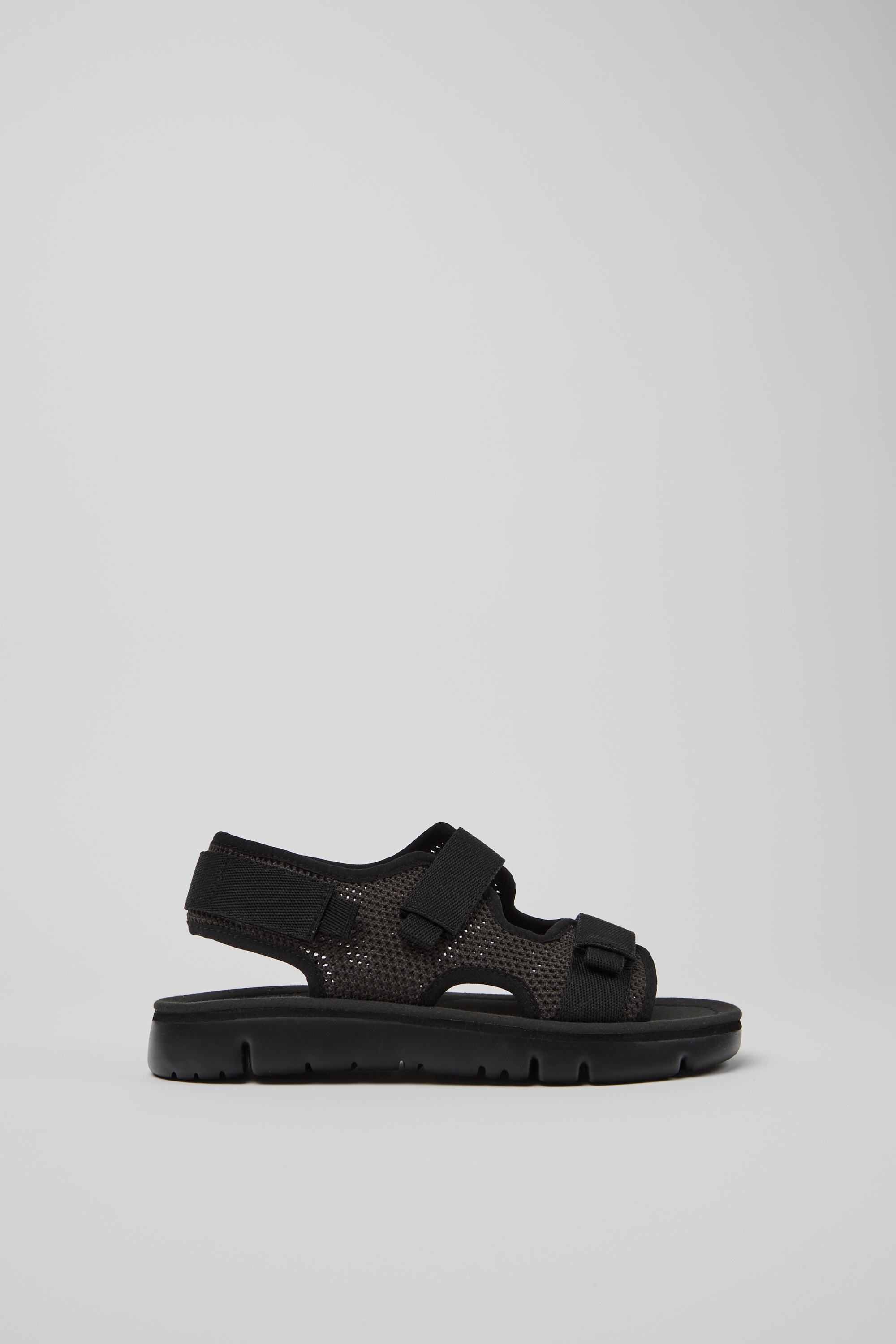 Oruga - Black and grey sandals for women