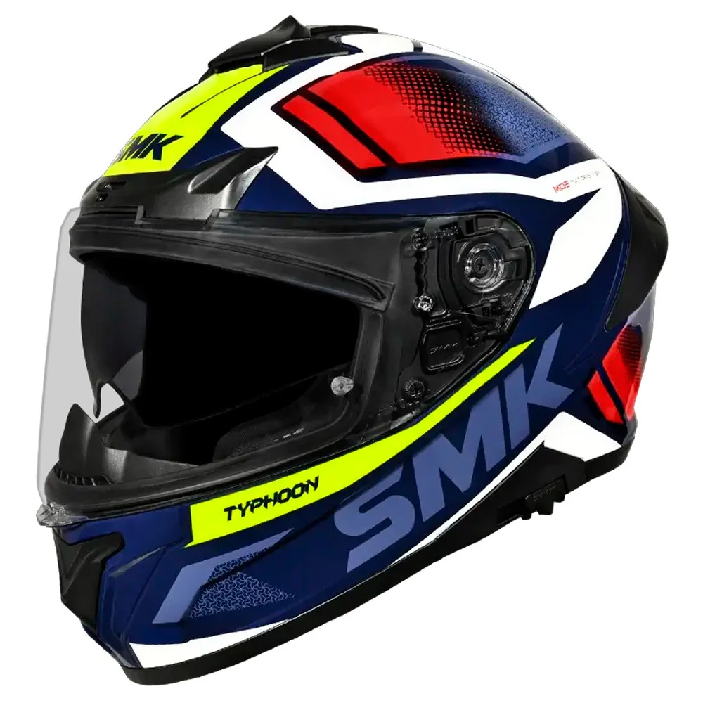 CASCO SMK TYPHOON THORN - AZUL / AMARILLO