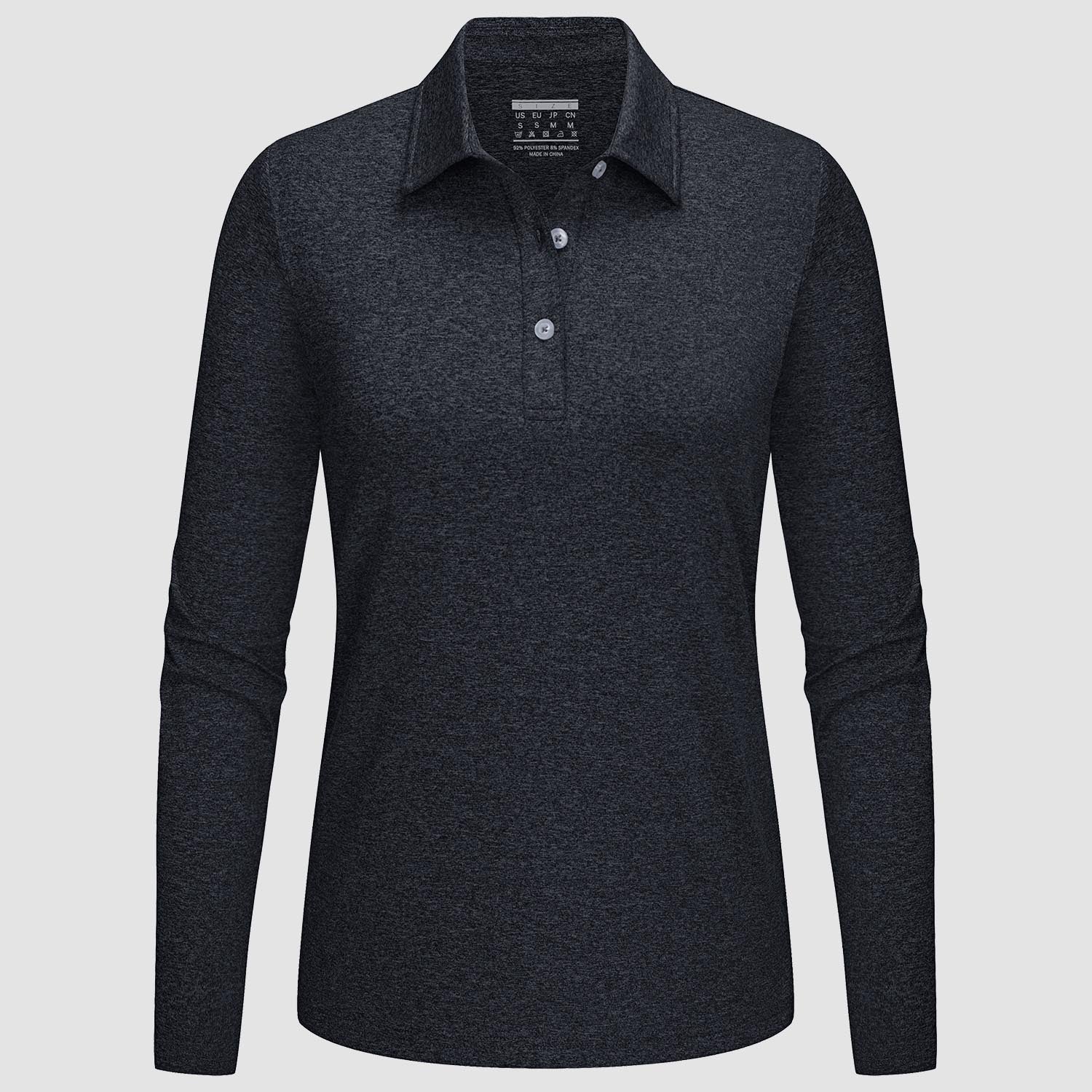 Women's Polo Shirts Long Sleeve UPF 50+ Sun Protection Golf Shirts Quick Dry Athletic Workout Collared Shirt