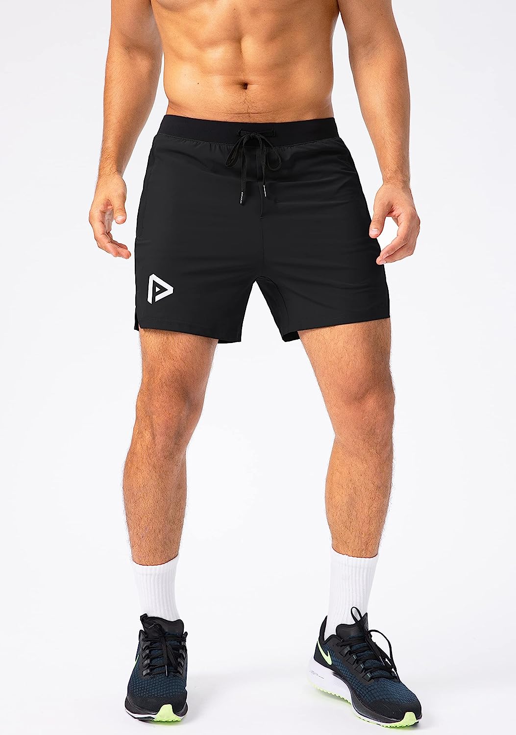 Men's Workout Running Shorts 5 Inch Lightweight Quick Dry Soccer Gym Athletic Shorts for Men with 3 Pockets