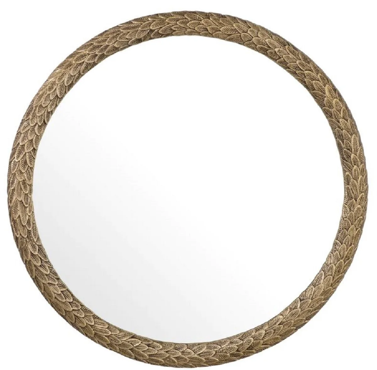 Casa Padrino espejo de lujo lat¨®n antiguo ? 91cm - Espejo de pared redondo