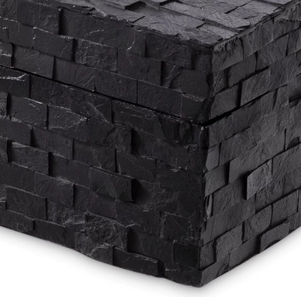 Casa Padrino caja de joya de lujo negro 28,5 x 22 x A. 13 cm - Joyero - Caja de almacenamiento - Accesorios de lujo - Accesorios decorativos - Calidad de lujo