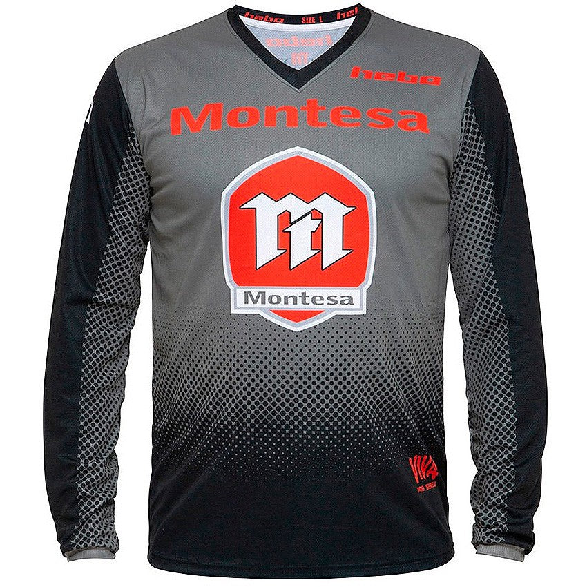 CAMISETA HEBO MONTESA PRO CLASSIC GRIS