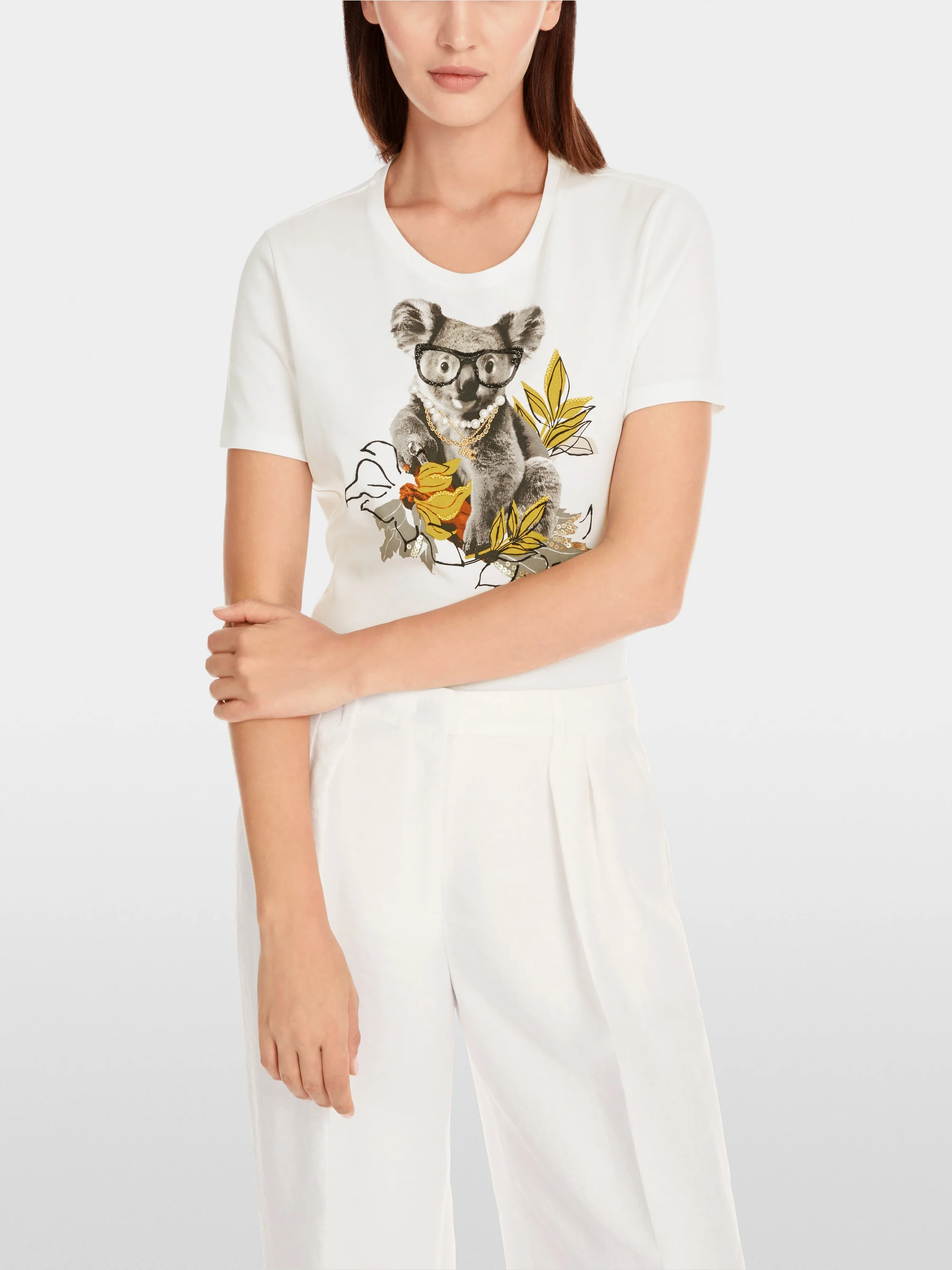 Marc-Cain T-shirt with 3D animal appliqué