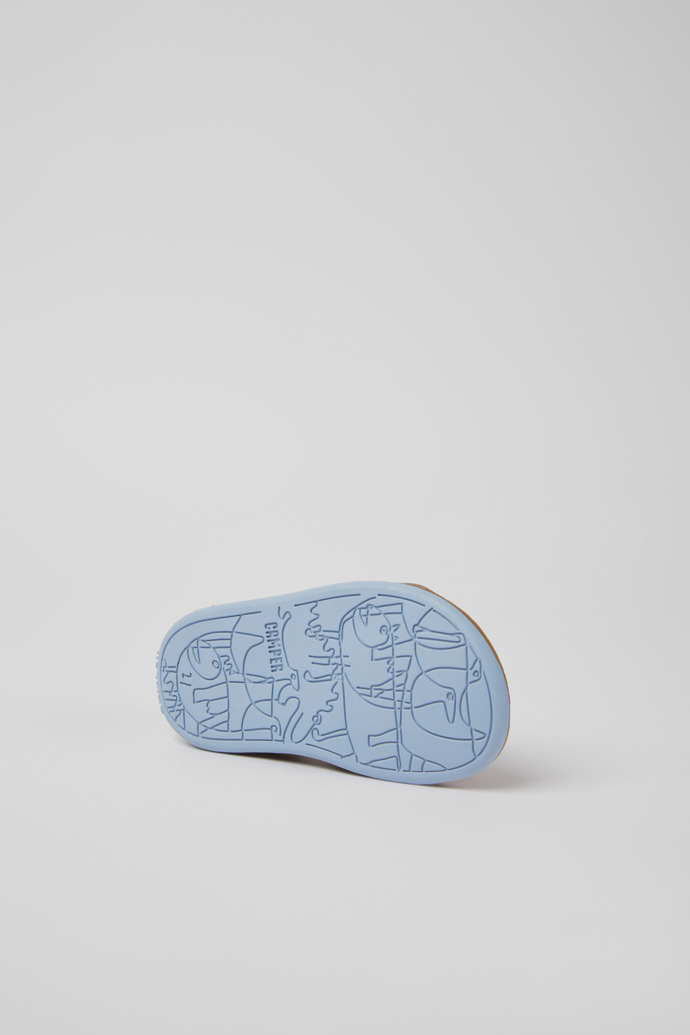 Bicho Navy blue leather sandals for boys