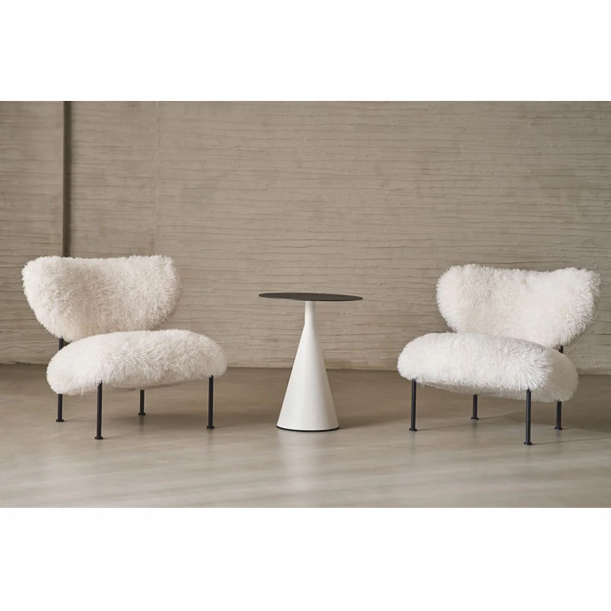 Casa Padrino sill¨®n de lujo blanco / negro A. 77 cm - Muebles de hotel y sal¨®n