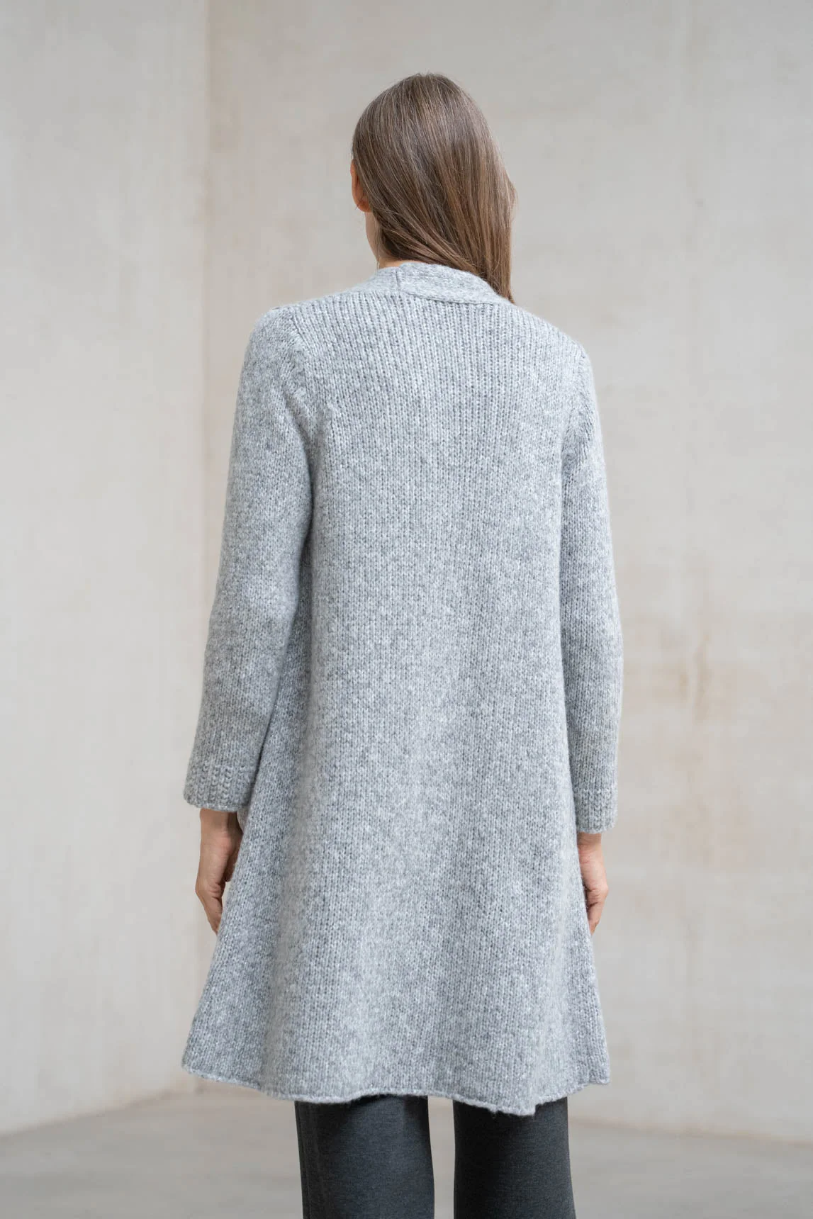 Rivera-spain Cárdigan Merano gris perla lamé