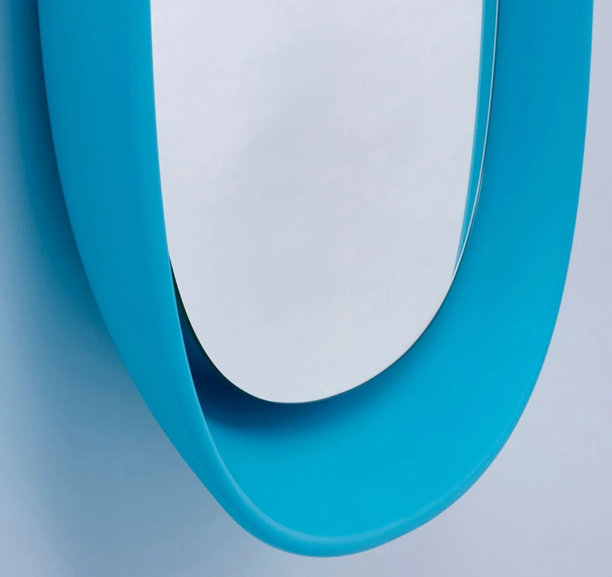 Casa Padrino espejo de dise?o de lujo azul 70 x H. 97 cm - Espejo de Pared de Dise?o con Luz