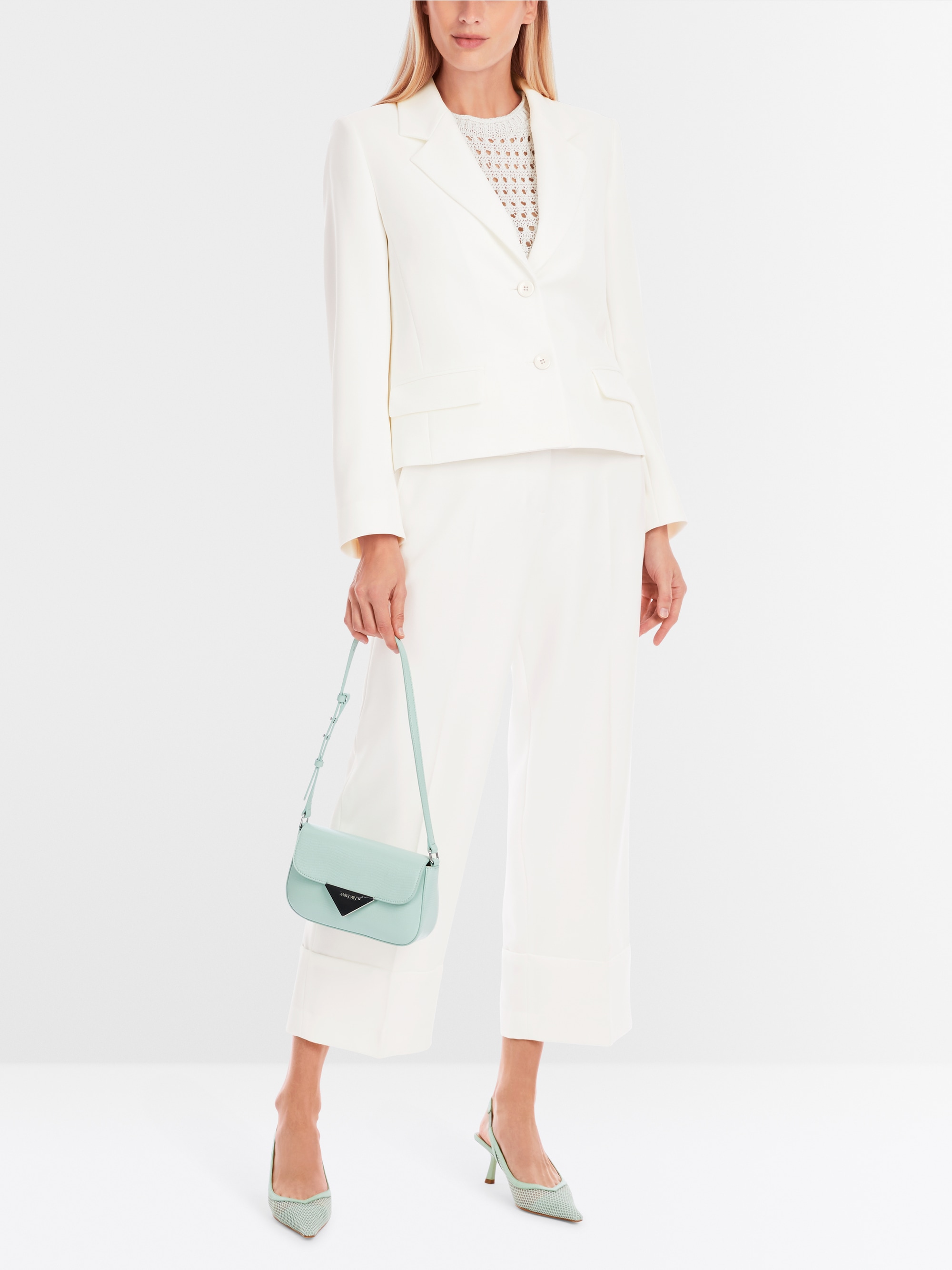 Marc-Cain Short unicolour blazer in superstretch