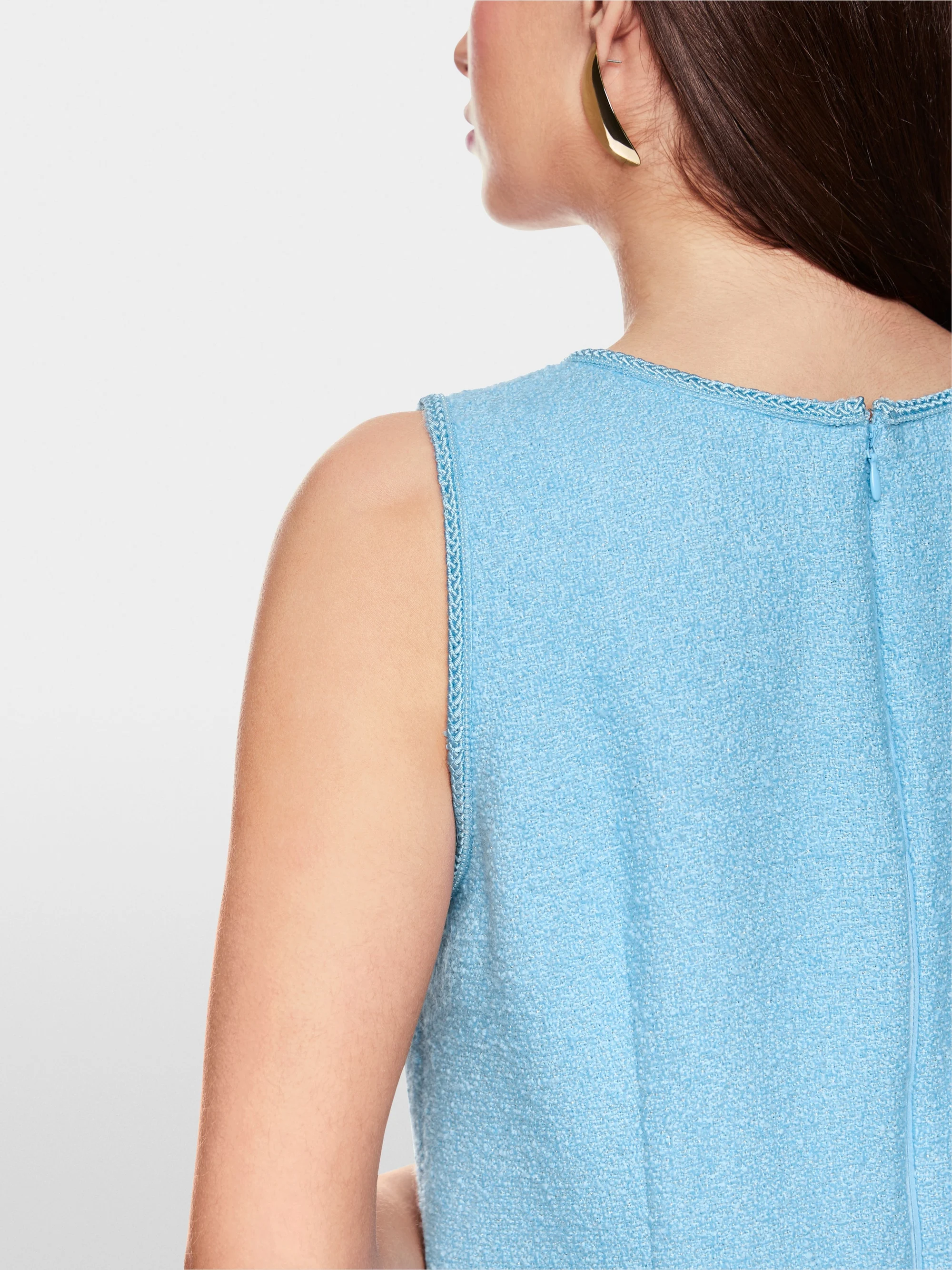 Marc-Cain Sleeveless bouclé shift dress