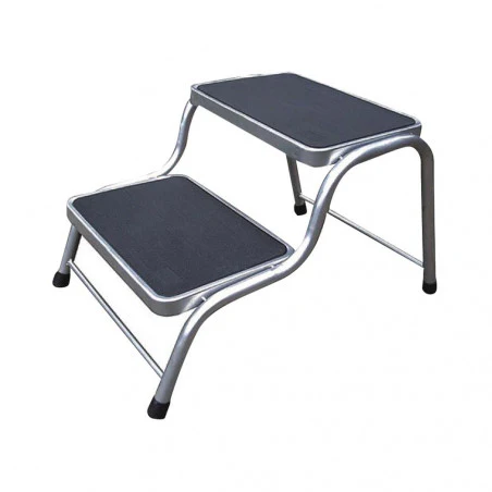 Summerline BANQUETA DOBLE Estoril acero - Escalón para caravana