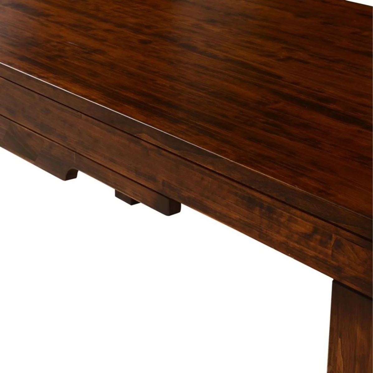 Casa Padrino Mesa de Comedor de Estilo Vintage de Lujo Marr¨®n Oscuro 180 x 93,5 x A. 78 cm - Mesa de Comedor Rectangular de Madera Maciza - Muebles de Comedor - Muebles de Estilo Vintage de Lujo