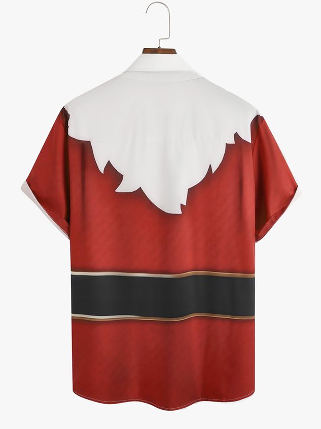 Big Size Christmas Short Sleeve Hawaiian Shirt